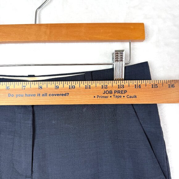 Theory Emery Wool Career Office Flared Bootcut Trouser Pants Womens 2 Blue - Picture 6 of 9